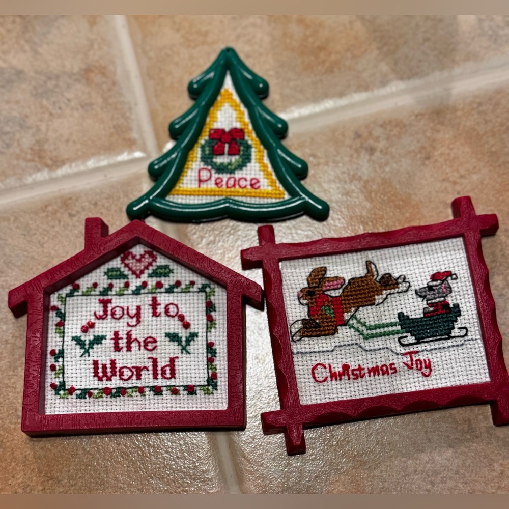Cross Stitch Vintage Ornaments 3✨
